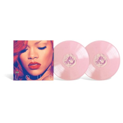Rihanna Loud RIH Issue Opaque Baby Pink 2LP Vinyl Exclusive In