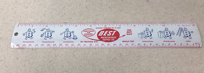 Vintage Supply 12  Ruler BEST MAINTENANCE SUPPLY CO.  30cm