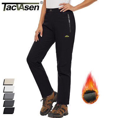 Women's Snow Ski Pants Waterproof Fleece Lined Hiking Pants Winter Outdoor Pants