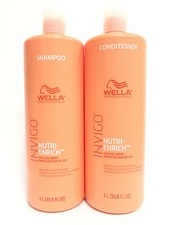  2 PACK Wella Invigo Nutri-Enrich Deep Nourishing Shampoo  Conditioner Duo,33.8