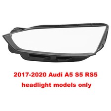 Left Clear Headlamp Cover Headlamp Cover For 2017-2020 Audi A5 S5 Rs5