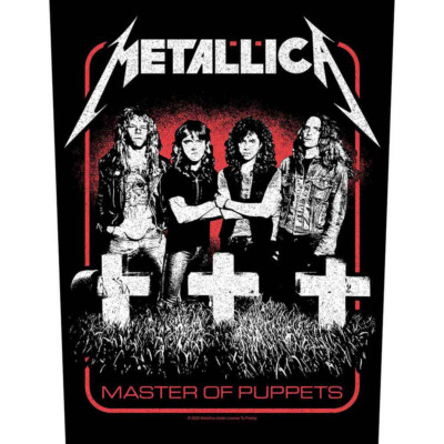 METALLICA - Master Of Puppets Band Patch Backpatch Rückenaufnäher OFFICIAL MERCH