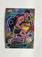2024 TOPPS CHROME COSMIC JOHN STOCKTON BASKETBALL CARD #147