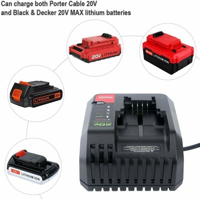 20V MAX Charger For Black\u0026Decker And 