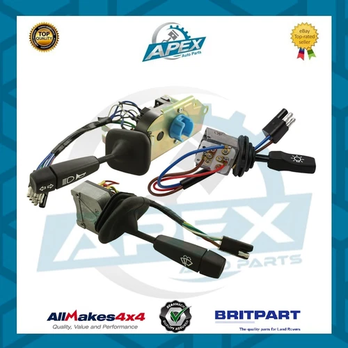 WIPER, HORN & LIGHTS STALK SWITCH SET FOR LAND ROVER DEFENDER 90 TO 97 - STC439