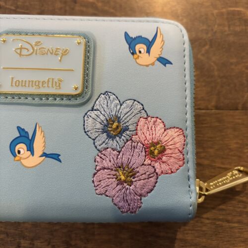Loungefly Disney Snow White Forest Animals Floral Zip Around Wallet - Picture 3 of 5