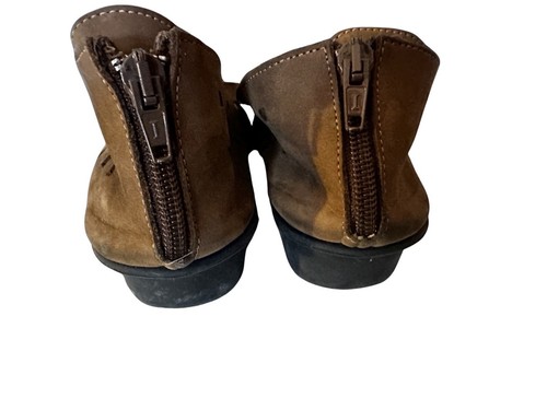 Sesto Meucci Brown Leather Open Toe Sandals Size 10N Made in Italy - Picture 8 of 10