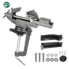 3.3" Quick Adjustment Home Universal Bench Vise With 360&deg; Swivel Base Durable