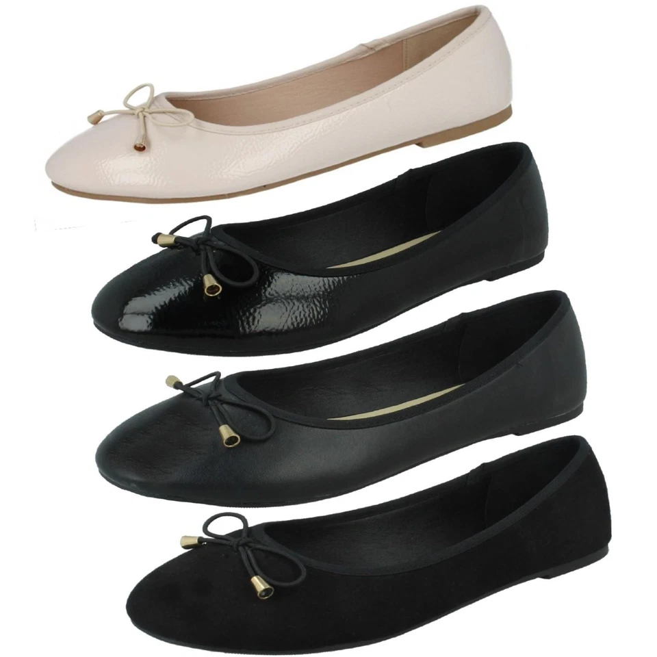Ballerines À Enfiler Pour Femmes Spot On - Photo 1/1