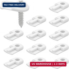 12 Pack 13/16 x 1/2 Inches Flush Nylon Window Screen Clip with Screws Offset Cli