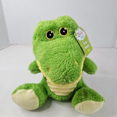 Spark Create Imagine Green Alligator Plush Rattle Crinkle Hands Stuffed Animal