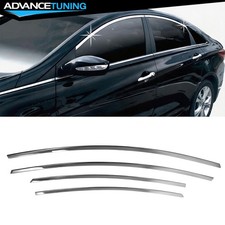 For 11-13 Hyundai Sonata Abs Chrome 4pcs Rh Lh Exterior Window Top Molding Trim For 11-13 Hyundai Sonata Abs Chrome 4pcs Rh Lh Exterior Window Top Molding Trim