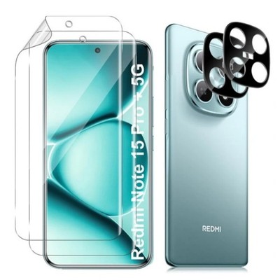 4in1 Xiaomi Redmi Note 15 Pro Plus 2X Schutzfolie + Kameraglas Folie Panzerfolie