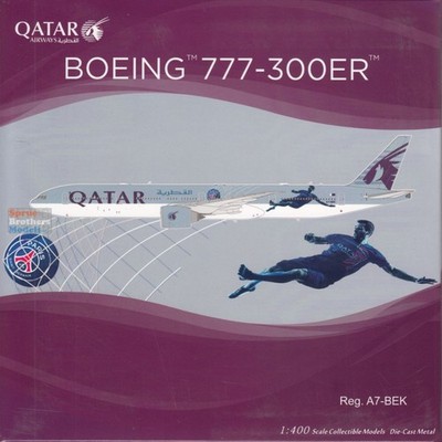 NGM73085 1:400 NG Model Qatar Airways B777-300ER Reg #A7-BEK 'Paris Saint