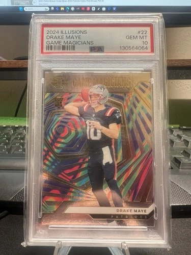 2024 Panini Illusions - Game Magicians Drake Maye PSA 10 #22 (RC)