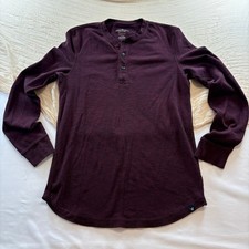 American Eagle Mens Active Flex Waffle Knit Long Sleeve Top Size S