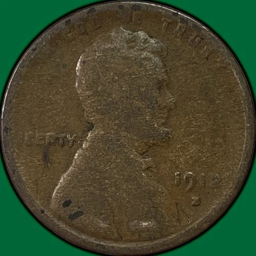 1912-D Lincoln Wheat Cent Good G Coin #37461