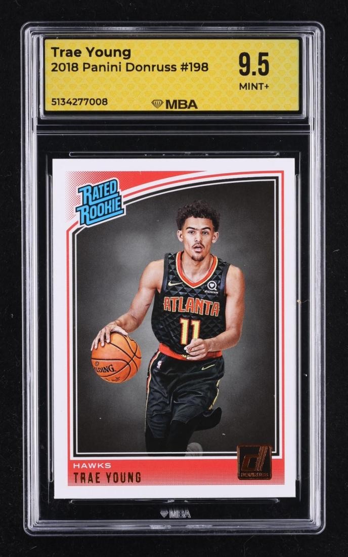 2018 Panini Donruss: #198 Trae Young MBA 9.5 MINT+