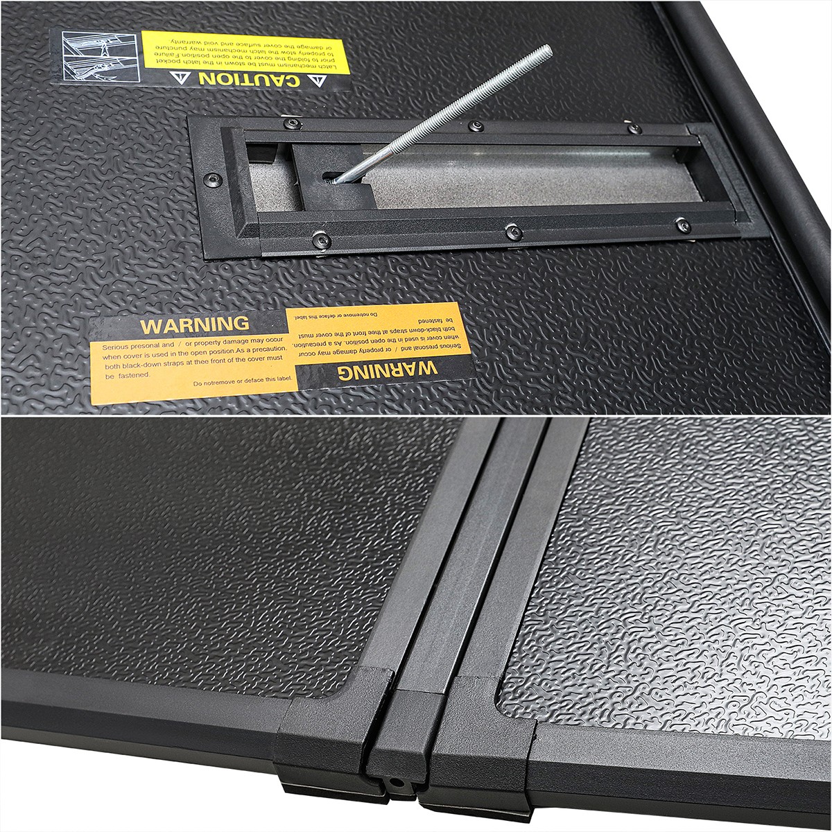 For 2015-2024 Ford F150 F-150 Truck Bed 5.5FT Tonneau Cover Hard Tri-Fold