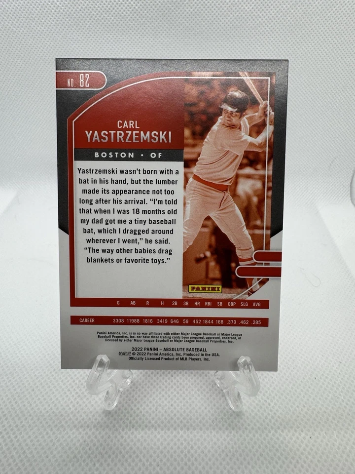 Panini Absolute 2022 - Carl Yastrzemski #82 Spectrum Purple/25 Foto 2 de 2