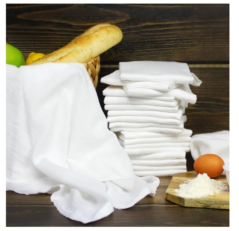 Set White 100% Cotton Large Clean 28"x29"