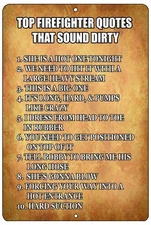 Rogue River Tactical Funny Metal Tin Sign Wall Decor Man Cave Bar Fire Fighte...