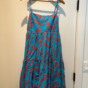 j crew tiered maxi dress in lobster print J Crew Lobster Dress