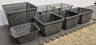 7x Fish Pond Plant Planting Basket s for Aquatic Plants Square 4 Sizes Plastic