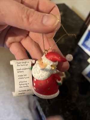 2004 Hallmark Christmas Keepsake Ornament So Much To Do Santa With List