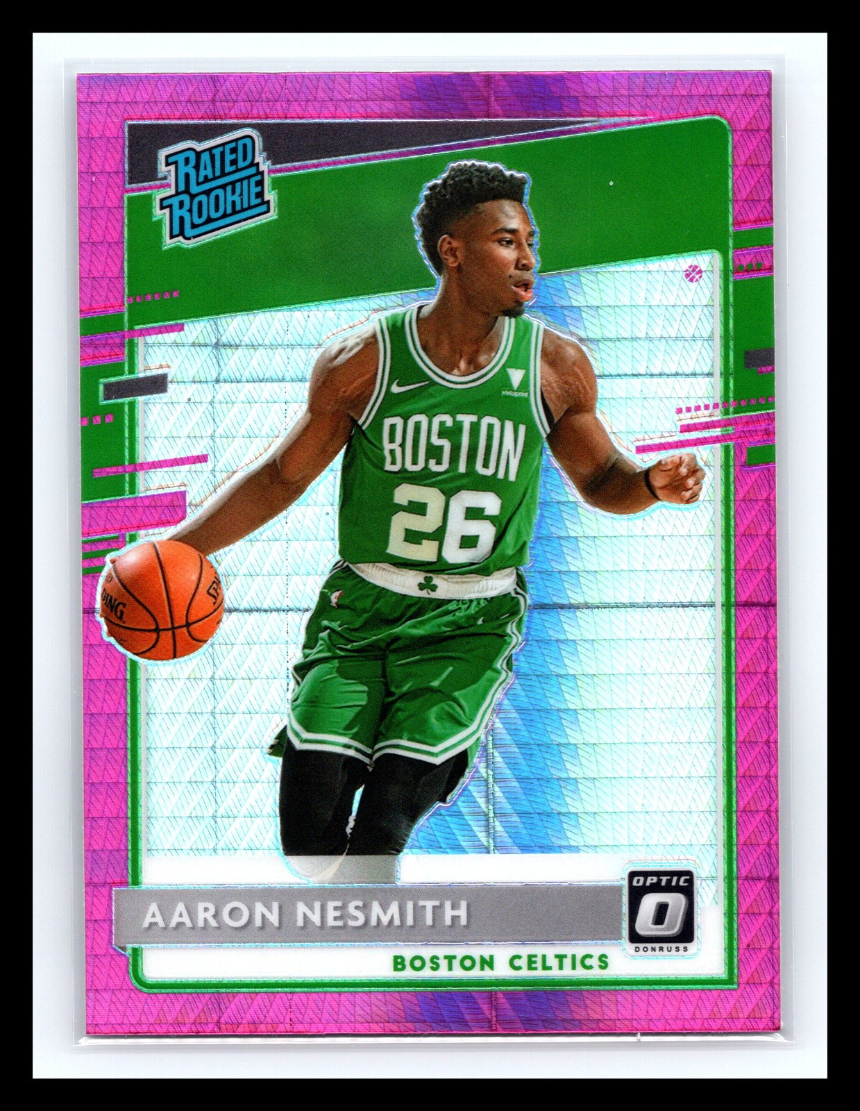 2020-21 Donruss Optic - Rated Rookie Aaron Nesmith #164 Pink Hyper Prizm (RC)