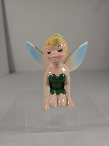 Vintage Disney's Peter Pan Tinkerbell Fairy Figurine 4” Ceramic Japan