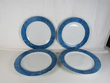 Vintage Invitations Denim Dinnerware Set of  4 Dinner plates 10 3/4"  Tabletops