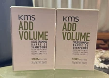 KMS Professional Line AddVolume Solid Shampoo Bar 75g Lot Of 2