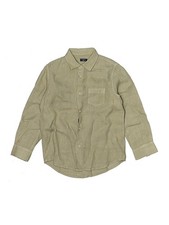 Il Gufo Boys Brown Long Sleeve Button-Down Shirt 6