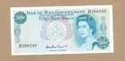 ISLE OF MAN: 50 New Pence Banknote,(UNC),P-28b,1972,No Reserve!