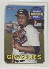 2018 Topps Heritage Minor League Edition Magenta Back Rogelio Armenteros 4m3