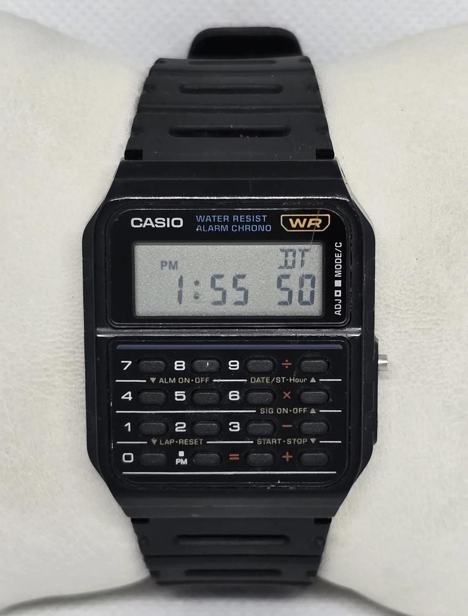 Casio Databank: Orologio Unisex Al Quarzo Con Calcolatore, Display Digitale, Cinturino Nero, 46mm - 3