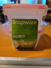 4pc Snapware Airtight Mini Square 1.3 Cup Containers