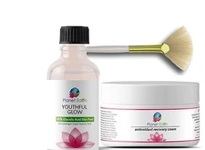 Professional 40% Glycolic Acid Skin Peel w/ Antioxidant Recovery Cream & Brush