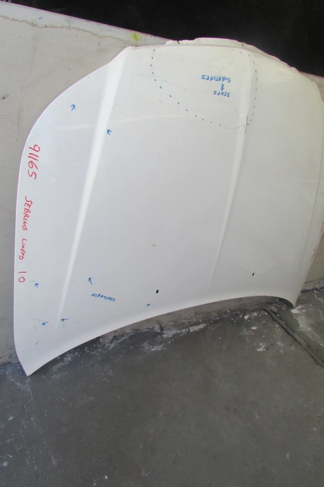 2007-2010 CHRYSLER SEBRING capô frontal branco PW1 somente local sem envio - Imagem 4 de 4