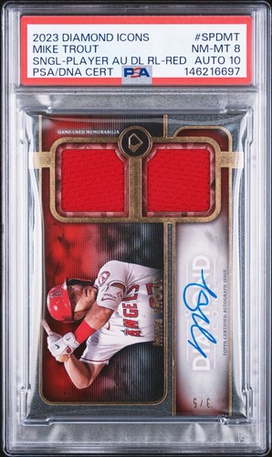 2023 Topps /5 Mike Trout Auto 10 PSA