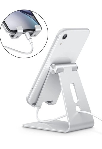 Support de Téléphone Portable Réglable, OMOTON Support de Téléphone Portable de Bureau en Aluminium avec... - Photo 4 sur 9