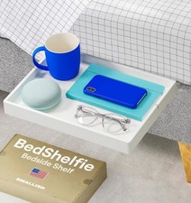 BedShelfie Slide Bedside Shelf for Bunk Bed & Top Bunk, College Dorm Room