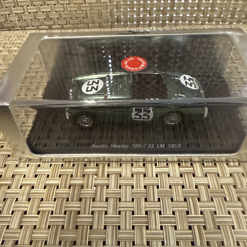 Spark 1:43 S0803 Verde Austin Healey 100 #33 LM 1953 M. Bacquart, G. Wilkins NUEVO Foto 2 de 4