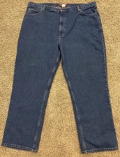 Roundtree  Yorke 48x32 Men's Jeans Authentic Denim Dark Stone Wash