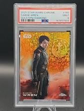 2025 Topps Chrome Star Wars #106 Sabine Wren Gold Mini Diamonds 43/50 PSA 9