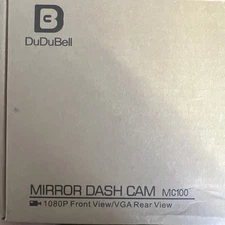 DuDuBell MC100 4.3” Car Dash Camera Touch Screen 1080P, 290° Wide Backup Camera