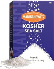 Manischewitz Natural Kosher Salt 1.8kg Box | Easy Pour Spout | 100% Coarse Sea  7.58 per kilo