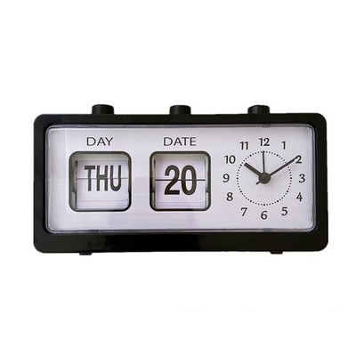 Manual Page Turning Clock Digital Clock Square Vielseitiger  Study Ca7873