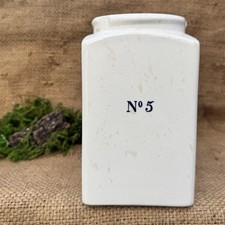 Antique Mintons No 5 Ironstone Pharmacy Jar Military Army Arrow  Hospital Pot 